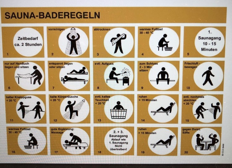 German Sauna Rules